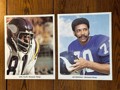 1970's Set of 12 MINNESOTA VIKINGS TEAM PHOTO FRAN TARKENTON JIM MARSHAL ,CARL E - Picture 4 of 10