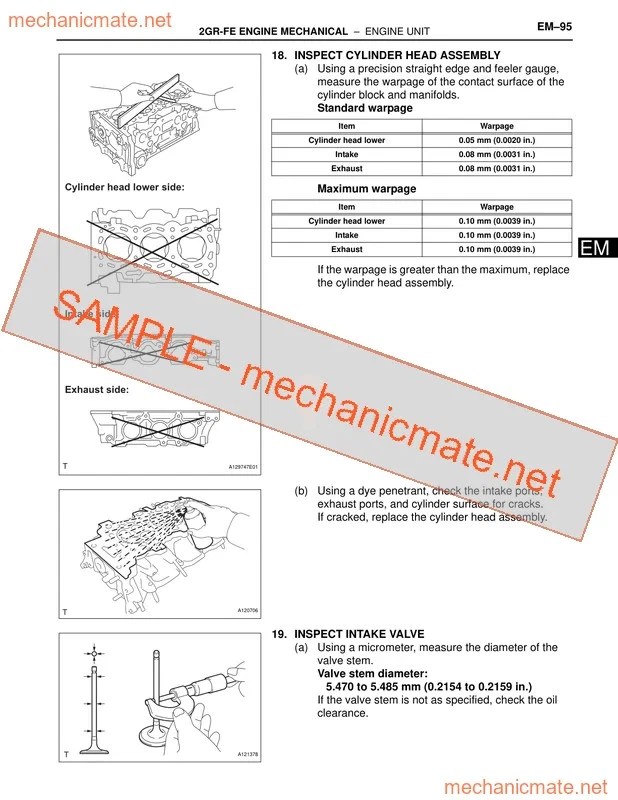 Lexus Es350 Workshop, Service and Repair Manual  (2006-2012) - Image 3 of 3