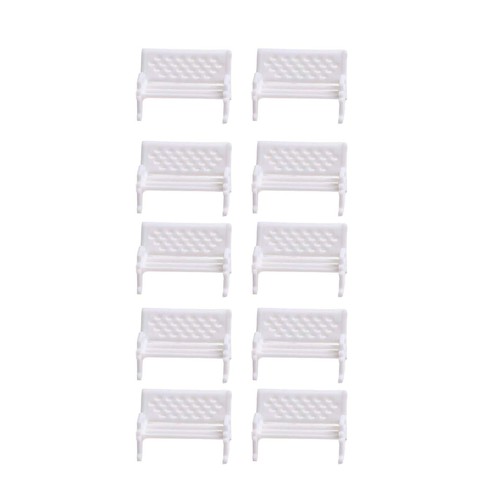Set of Miniature Plastic Chairs for Dollhouse Gardens and Terrarium Decor - Bild 12 von 40
