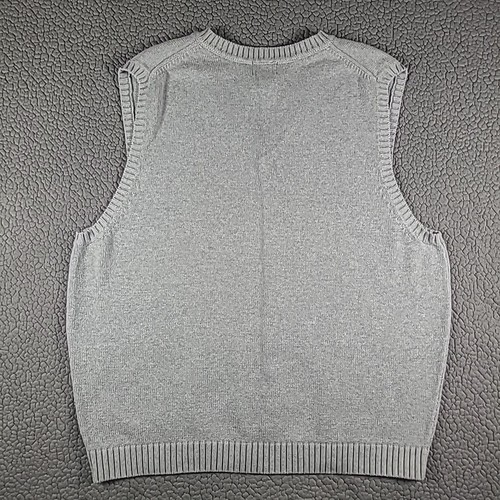 LL Bean Pullover Herren 2XL XXL grau Strickweste ärmellos einfarbig V-Ausschnitt Pulli - Bild 5 von 9