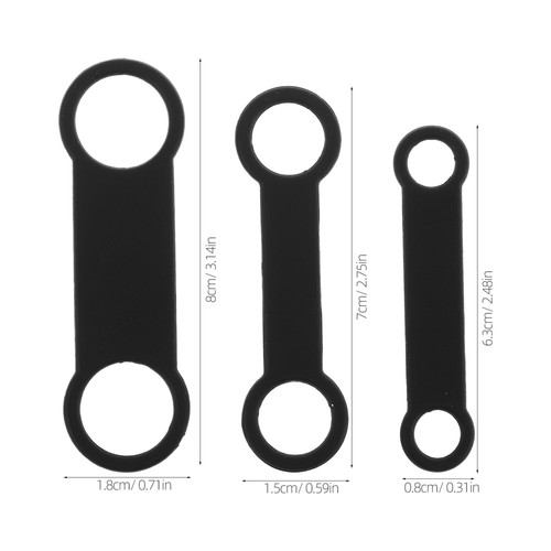 6 Stück Haustier Ausweis Anhänger Halter Ersatzbänder Silikon Erkennungsmarke Elastisch Silikon - Bild 11 von 12
