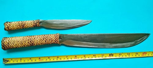 1 Set 2 Pinahig Ifugao Tribal Machete Messer Klinge 10" Philippine Espada y Daga - Bild 6 von 9