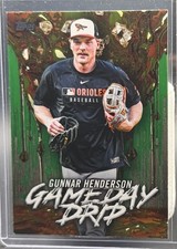 Topps 2025 Series 1 Game Day Drip Gunnar Henderson Orioles GREEN #GD-20 - 2/99