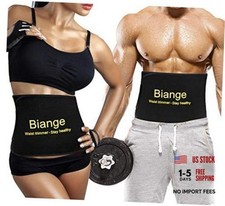 Waist Trainer for Women Men Sweat Belt Waist Trimmer Belly Band Stomach Wraps