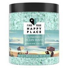 Find Your Happy Place Soaking Bath Salts Sunkissed Ocean Waves Sea Salt and