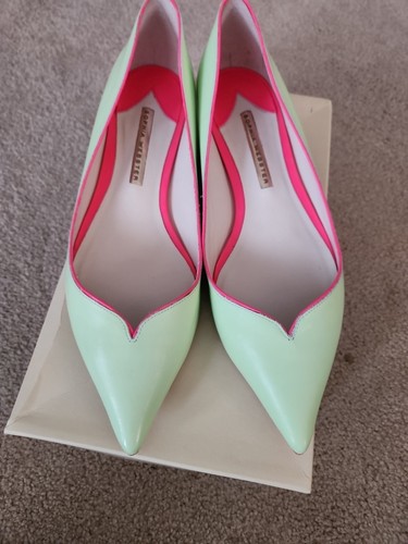 NIB Sophia Webster Womens Loca Skimmer Mint RT :350$ SUMMER!! Sz 9.5 Cute🌴🌴 - Picture 2 of 9