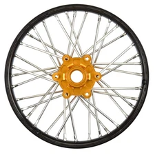 Pro-Line Racing 1/4 Pro-Spec Aluminum V2 Bead Front Wheel Assembled Black/Gold
