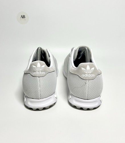 Mens Adidas LA Trainers Weave White Grey OG Retro Running Various Sizes - Picture 12 of 21