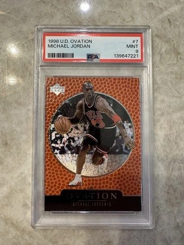 1998 Upper Deck Ovation Michael Jordan #7 PSA 9 MINT Chicago Bulls NBA Card