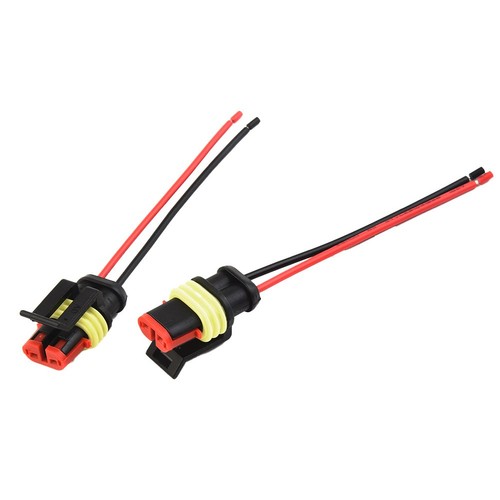 Dust Proof 2Pin 12V Waterproof Electrical Wire Connector Kit 10pcs AmpTyco - Picture 8 of 23