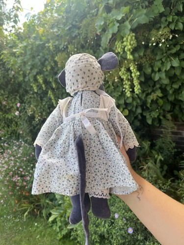 Pacchetto peluche giocattolo morbido topolino vintage con occhiali e vestiti - Foto 14 di 15