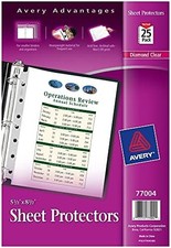 Avery Diamond Clear Heavyweight Sheet Protectors, Mini Binders, 25 Ct