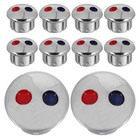  40 Pcs Bathroom Sink Faucets Parts Cold and Hot Water Identification