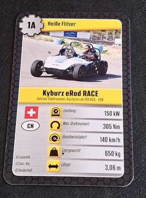 Kyburz ERod RACE - 1A - Einzelkarte - Quartett (10B)
