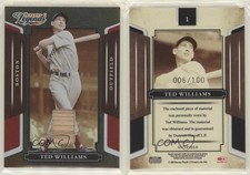 2008 Donruss Americana Sports Legends Mirror Red Materials /100 Ted Williams HOF