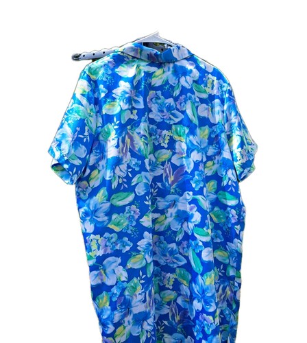 Delicates Woman Dressing Gow/Robe Button XL Ss Classic Floral Feminine Pockets - Picture 12 of 14