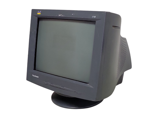 Viewsonic E70fb 17" SXGA Flat CRT Monitor Black, VCDTS22355-5M , READ Q_ - Picture 5 of 8