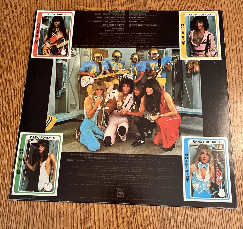 Quiet Riot II CBS SONY Vinyl LP Japanese Import 1979 Vintage - Image 2 of 4