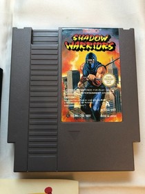 Cartuccia singola originale Shadow Warriors per Nintendo NES Pal UK