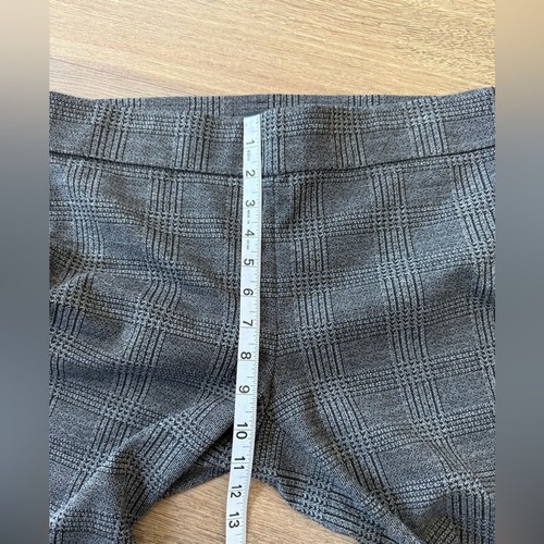 Neu mit Etikett Ann Taylor Ponte Strickhose grau kariert skinny seitlicher Reißverschluss Größe 10 Petite - Bild 7 von 8