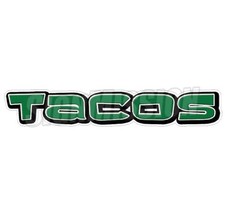 Tacos Concession Decal Mexican Restaurant Food Truck Sign Sticker Graphic