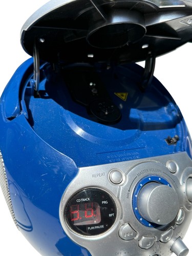 Memorex tragbare Karaoke Maschine CD + G Player blau Modell MKS5215 2012 AUX RCA Out - Bild 4 von 8