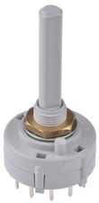 1 Bag of 5 - Lorlin, 12 Position SPST Rotary Switch, 150 mA, Solder