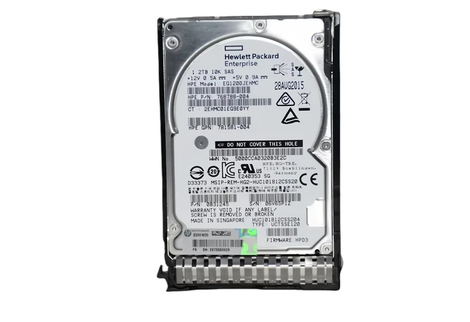HP 781518-B21 781578-001 1.2TB 10K RPM 12Gbps SAS 2.5" SFF Server HDD for G8 G9  - Image 3 of 4