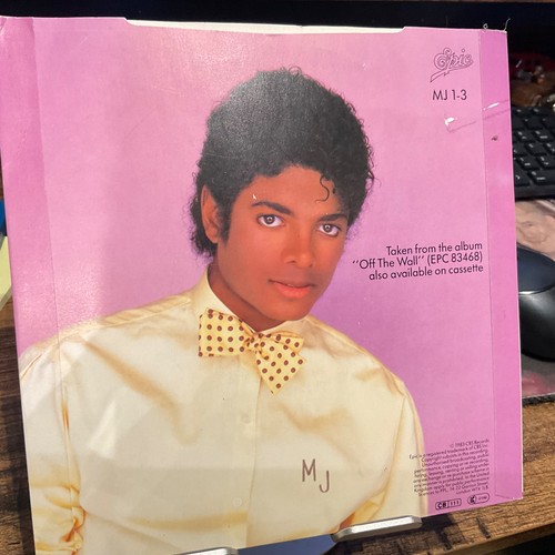 MICHAEL JACKSON 7” Rock With You / Get On The Floor 1983 UK RED VINYL M/VG - Foto 2 di 3