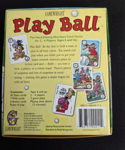 Juego de Cartas Gamewright Play Ball - Completo - Excelente Estado - Imagen 3 de 9