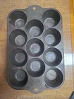 Antique Wagner Ware 1323 A Cast Iron Biscuit Muffin Pan 11 cup