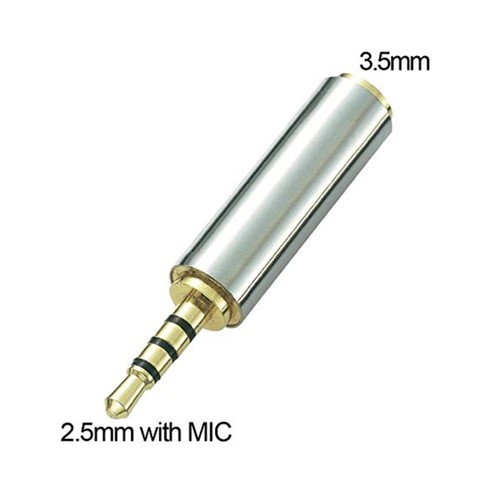 2 .5mm Adapter Stecker Handy-Headset-Adapter Adapterstecker Für Kopfhörer - Afbeelding 3 van 4