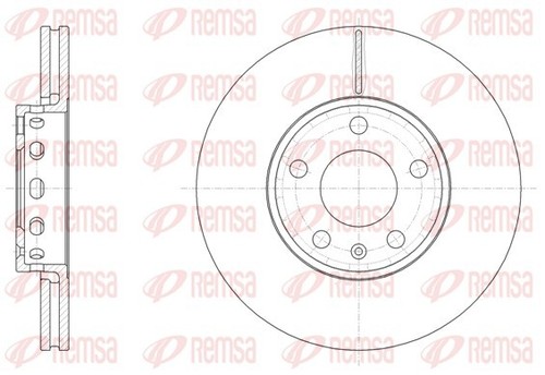 2x BRAKE DISC 6328.10 FOR AUDI 100/C4 A4/B5/B6/Convertible/B7 A6/C5 VW 2.3L 5cyl - Picture 2 of 6