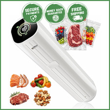 COMPACT VACUUM SEALER MACHINE + 30 BAGS Air Sealing Food Store Preservation Meal