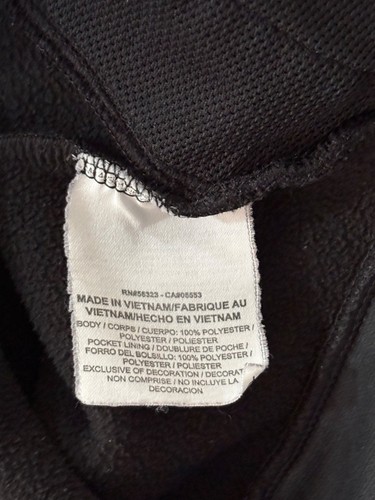 NIKE DRI-FIT MAGLIONE GIACCA UOMO NERO FELPA FULL ZIP TAGLIA PICCOLE TASCHE - Foto 7 di 7