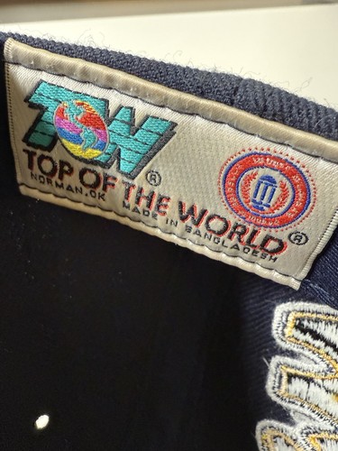 Vintage Michigan Wolverines Top Of The World SnapBack Hat Graffiti 90s RARE - Bild 5 von 5