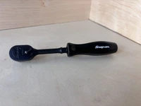 Snap-on Tools RARE CLASSIC BLACK 1/4" Drive Hard Grip Fixed Ratchet GTHLD72