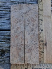 Maple Burl Knife Scales 1/4" x 1 1/4" x 5 1/2" 17