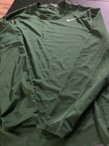 Nike Pro Neon Green Dri-Fit Langarmshirt Activewear Grün