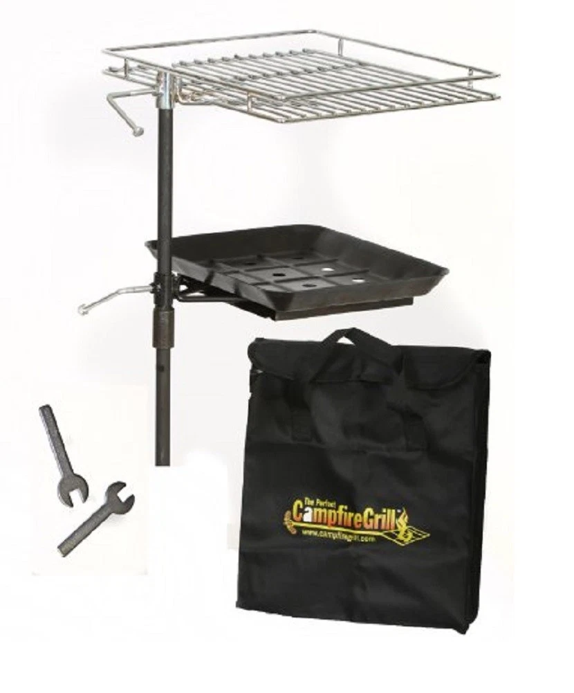 The Perfect Camp fire Grill Rebel Grill 10 Inches by 12 Inches