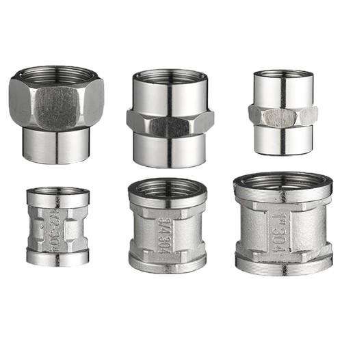 201 Edelstahl Kupplung Innengewinde Rohrverschraubung Reduzierung Muff Kupplung Verbinder - Bild 8 von 15