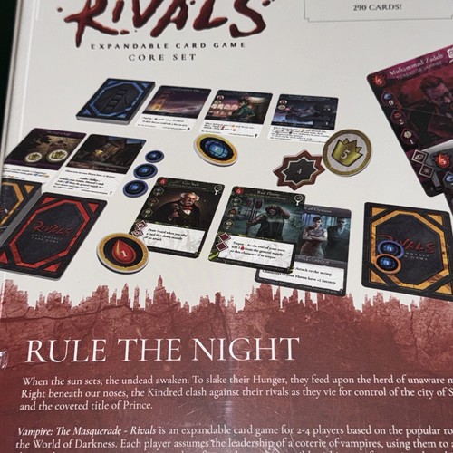 VAMPIRE The MASQUERADE: RIVALS Card Game Lot HEARTS EUROPE & Shadows Shrouds NEW - Picture 9 of 24