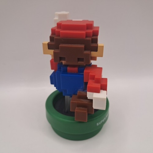 Nintendo 8 Bit Super Mario Bros Amiibo Figure 30th Anniversary Modern Color Blue - Picture 6 of 9