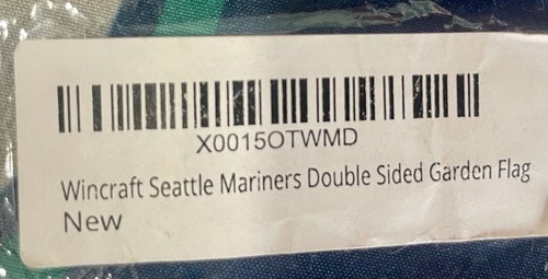 Seattle Mariners Double Sided Garden Lawn Flag 12” x 18” MLB - Picture 2 of 5