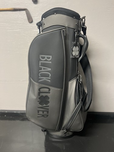 BLACK CLOVER Stand Caddy Golf Bag Urban STCB 9.0 Type BA5MNC16 Black Unused New - Picture 4 of 7