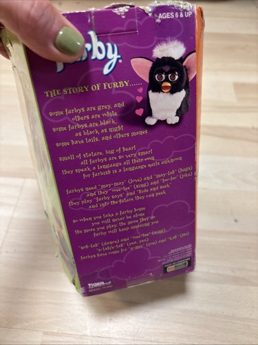 Vintage 1999 Furby Tiger Electronics 70-800 Kiwi Grey Eyes 5. Gen NEU Box beschädigt - Bild 5 von 8