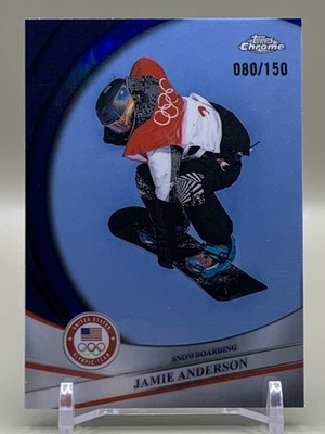 2026 Topps Chrome US Winter Olympics Jamie Anderson Aqua Refractor /199 - USA