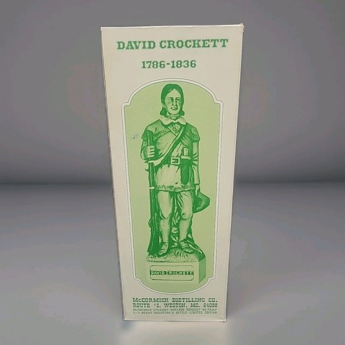 Vintage David Davey Crockett McCormick Whiskey Decanter. Lmt'd Gunfighter Series