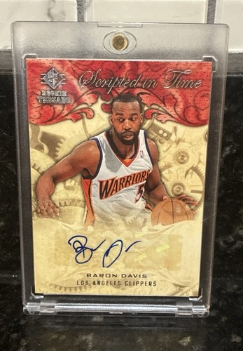 2008-09 SP Rookie Threads Baron Davis Auto Scripted in Time Autograph - Picture 1 of 2