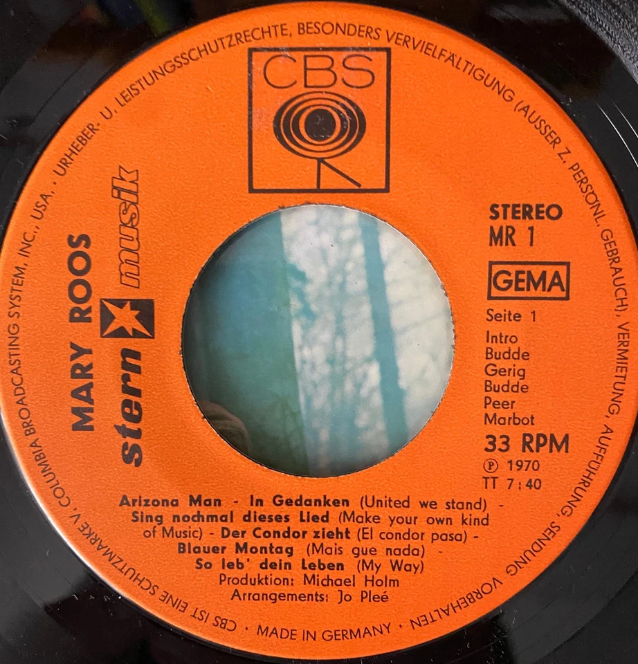 MARY ROOS - MARY ROOS - Vinyl, 7", 33 ⅓ RPM, Sampler 1970 - Bild 4 von 4